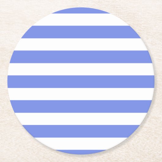 Blau/Weiße Streifen Untersetzer Set (Vorderseite)