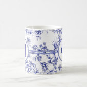 Blau-weiße Toile  Kaffeetasse (Mittel)