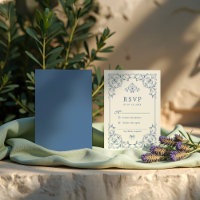 Blau-weiße traditionelle Ornamentalrand-Rahmen