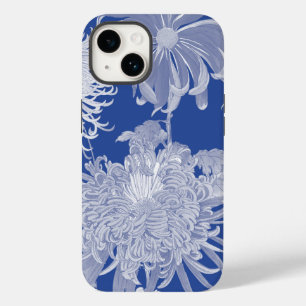 Blau Weiße Vintage-Chinoiserie-Blumen Case-Mate iPhone 14 Hülle