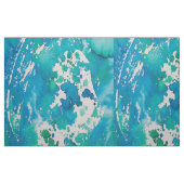 Blau-weiße Wasserfarbenprägung Stoff (Fat Quarter (45,7 x 55,9 cm))