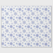 Blau-weiße Weihnachtsgeschenkpapier Geschenkpapier (Flach)