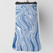 Blau-weiße Wirbel Golf Headcover (Rotieren 90)