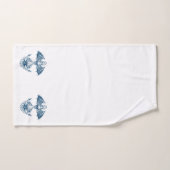 Blau-weißer Anker für Wasserfahrzeuge Badhandtuch Set (Handtuch)