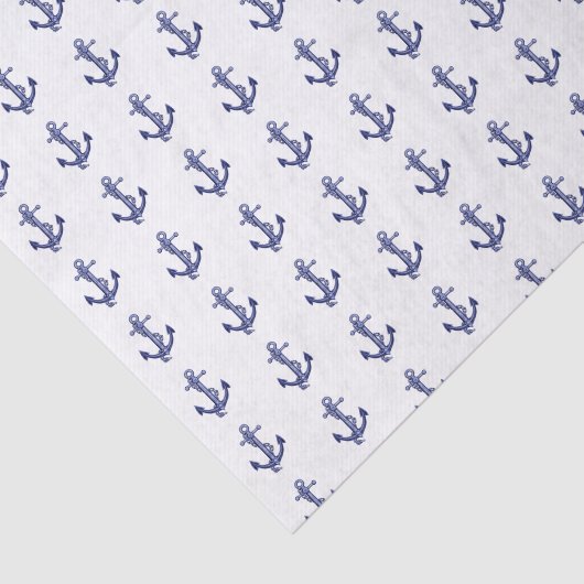 Blau-weißer Anker Seidenpapier (Ausschnitt)