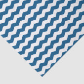 Blau-Weißer Chevron Seidenpapier (Detail)