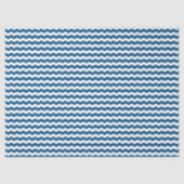 Blau-Weißer Chevron Seidenpapier (Vorderseite)