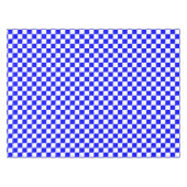 Blau-weißer karierter Karo Tischdecke (Vorderseite (Horizontal))