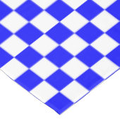 Blau-weißer karierter Karo Tischdecke (Schrägansicht)