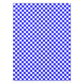 Blau-weißer karierter Karo Tischdecke (Vorderseite)