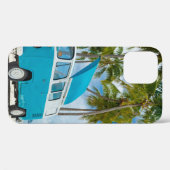 Blau-weißer Lieferwagen am Strand Case-Mate iPhone Hülle (Rückseite (Horizontal))