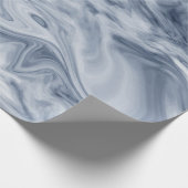 Blau-weißer Marmor Geschenkpapier (Ecke)