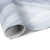 Blau-weißer Marmor Geschenkpapier (Rolleneckpunkt)