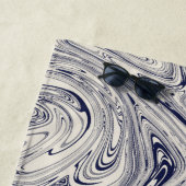 Blau-weißer Marmor Swirl Yoga Mat Strandtuch (Beispiel)