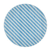 Blau-weißer Quadrathintergrund Schneidebrett (Vorderseite)