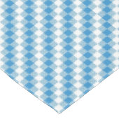 Blau-weißer Quadrathintergrund Tischdecke (Schrägansicht)