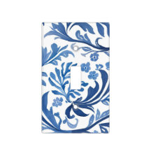 Blau-weißes Blumendesign | Chinoiserie-Muster