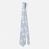 Blau-weißes Chinoiserie-Muster Krawatte (Vorderseite)