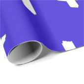 blau weißes Kreuz Geschenkpapier (Rolleneckpunkt)