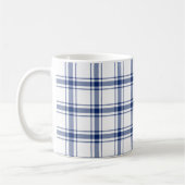Blau-weißes nautisches Karo Kaffeetasse (Links)