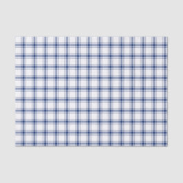 Blau-weißes nautisches Karo Seidenpapier