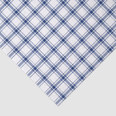 Blau-weißes nautisches Karo Seidenpapier (Ausschnitt)