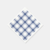 Blau-weißes nautisches Karo Serviette (Ecke)