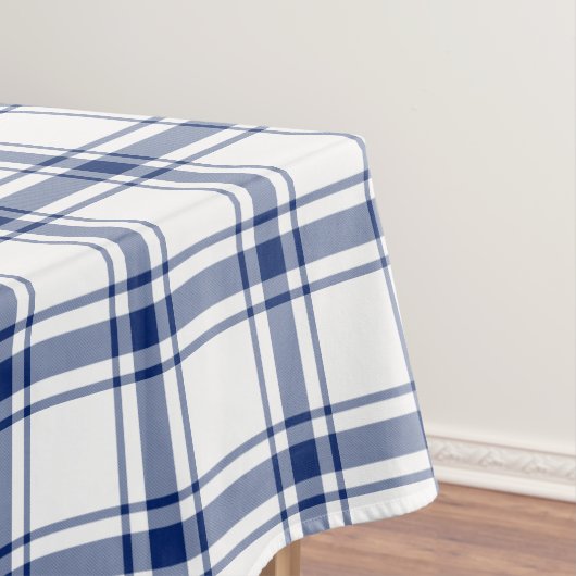 Blau-weißes nautisches Karo Tischdecke (Beispiel)
