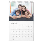 Blau-weißes Scrapbook mit benutzerdefiniertem Fami Kalender (Jan 2027)