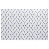 Blau-weißes Seepferd Stoff (Fat Quarter (45,7 x 55,9 cm))