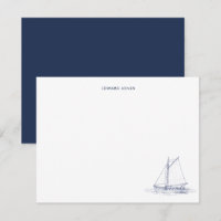 Blau-weißes Segelboot Yacht