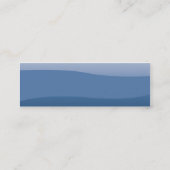 Blau-Wellen - dünn Mini Visitenkarte (Rückseite)