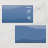 Blau-Wellen - Geschäft Visitenkarte (Vorne/Hinten)