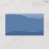 Blau-Wellen - Geschäft Visitenkarte (Rückseite)