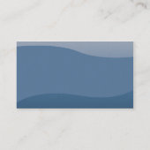 Blau-Wellen - Geschäft Visitenkarte (Rückseite)