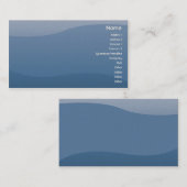 Blau-Wellen - Geschäft Visitenkarte (Vorne/Hinten)