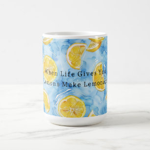 Blau Wenn das Leben dir Zitronen gibt, mach Limona Kaffeetasse