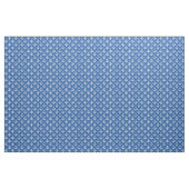 Blau| White Peace Sign and Konturen Pattern Stoff (Yard (91,4 cm))