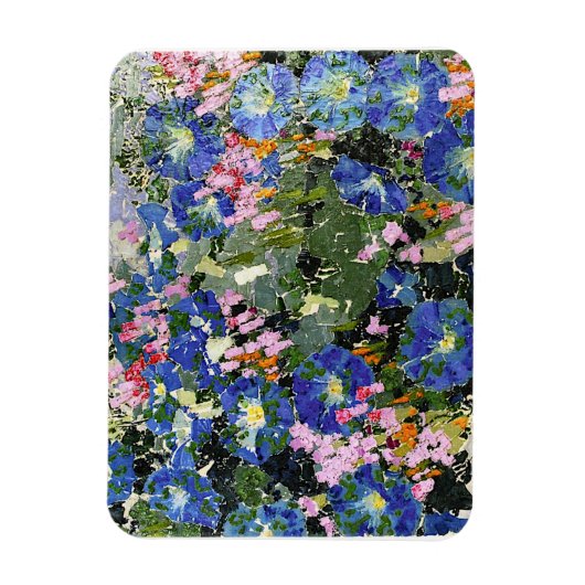 Blau Widen, buntes Kunstwerk von Augusto Giacomett Magnet (Vertikal)