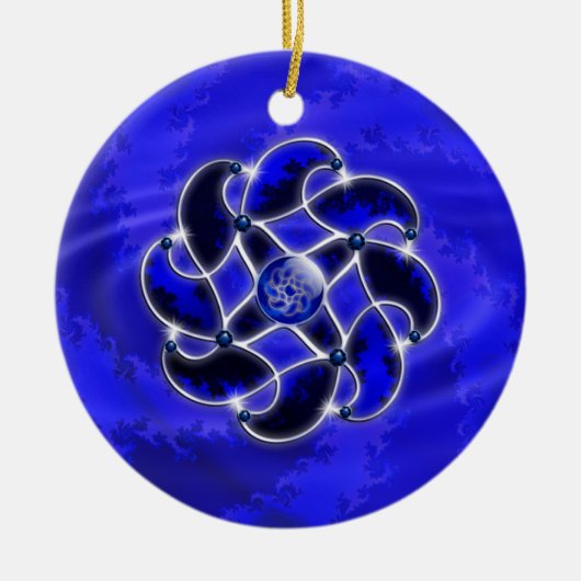 Blau wie das Meer Keramikornament (Vorne)