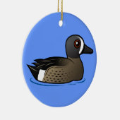 Blau-winged aquamarines keramik ornament (Rechts)