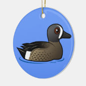 Blau-winged aquamarines keramik ornament (Links)