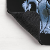Blau Winged Drache-Mausunterlage Mousepad (Ecke)