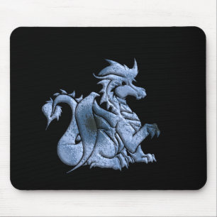Blau Winged Drache-Mausunterlage Mousepad