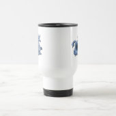 Blau Winged Drache-Reise-Tasse Reisebecher (Mittel)