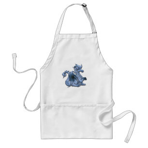 Blau Winged Drache-Schürze Schürze
