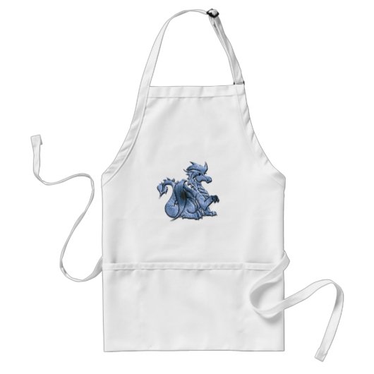 Blau Winged Drache-Schürze Schürze (Vorne)