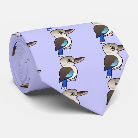 Blau-winged Kookaburra Krawatte (Gerollt)