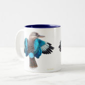 Blau Winged Kookaburra Tasse (Vorderseite Links)