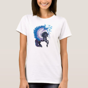 Blau Winged Pegasus T-Shirt